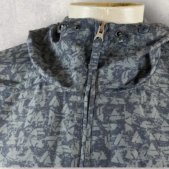 Duluth Trading Jacket Women’s 2XL Grabreaker Hooded Nylon Rain Blue UPF 50+ T107 - Picture 2 of 14